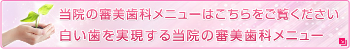 当院の審美歯科メニューはこちらをご覧ください白い歯を実現する当院の審美歯科メニュー